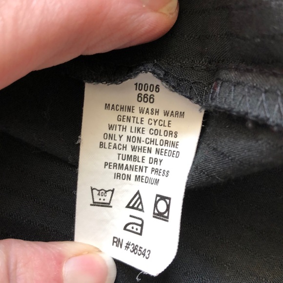 Van Heiden M Black Button Up dress shirt - Picture 7 of 7